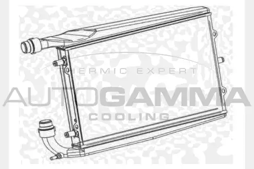 воден радиатор AUTOGAMMA 104369