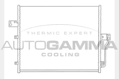 кондензатор, климатизация AUTOGAMMA 104440