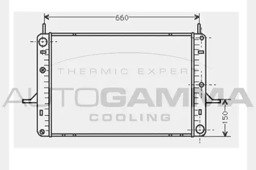 воден радиатор AUTOGAMMA 104510
