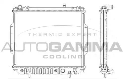 воден радиатор AUTOGAMMA 104838