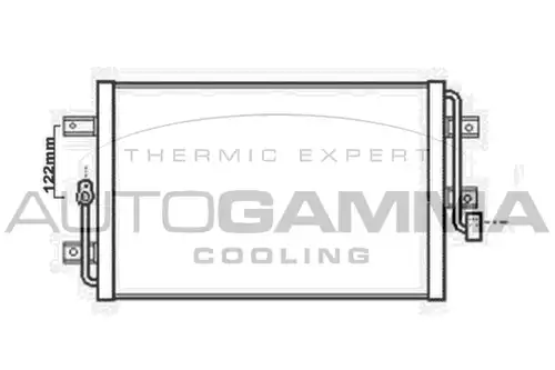 кондензатор, климатизация AUTOGAMMA 104897