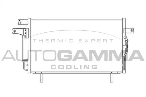 кондензатор, климатизация AUTOGAMMA 104915