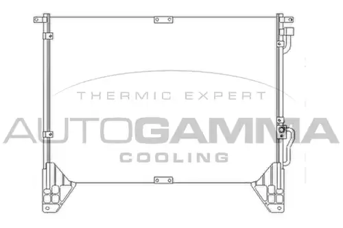 кондензатор, климатизация AUTOGAMMA 104952