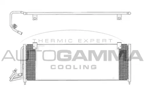 кондензатор, климатизация AUTOGAMMA 104990