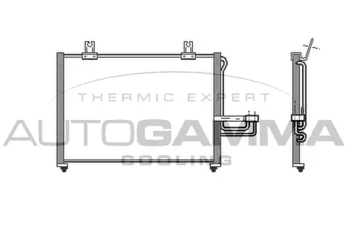 кондензатор, климатизация AUTOGAMMA 104995