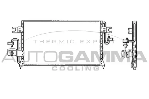 кондензатор, климатизация AUTOGAMMA 105018