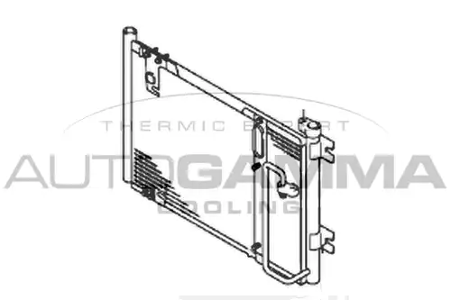 кондензатор, климатизация AUTOGAMMA 105029