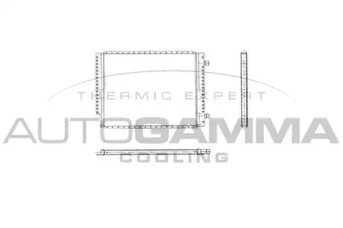 кондензатор, климатизация AUTOGAMMA 105031