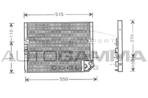 кондензатор, климатизация AUTOGAMMA 105032