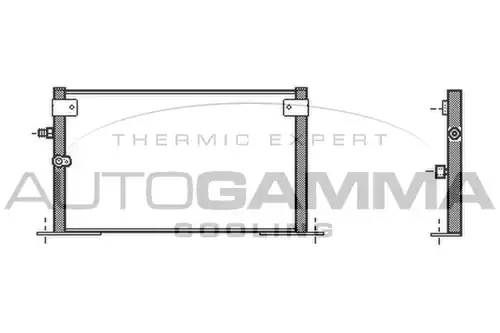 кондензатор, климатизация AUTOGAMMA 105036