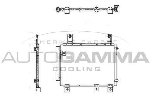кондензатор, климатизация AUTOGAMMA 105193