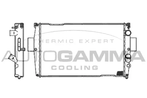 воден радиатор AUTOGAMMA 105521