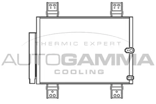 кондензатор, климатизация AUTOGAMMA 105539