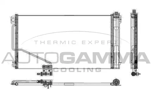 кондензатор, климатизация AUTOGAMMA 105596