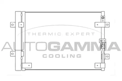 кондензатор, климатизация AUTOGAMMA 105599