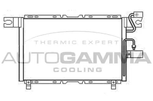 кондензатор, климатизация AUTOGAMMA 105644