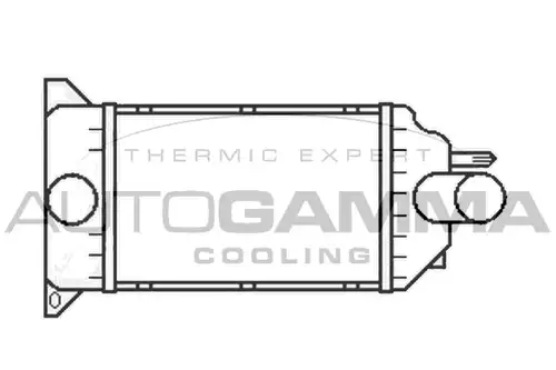 интеркулер (охладител за въздуха на турбината) AUTOGAMMA 105723