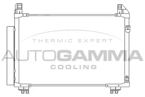 кондензатор, климатизация AUTOGAMMA 105831
