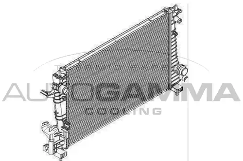 воден радиатор AUTOGAMMA 105938