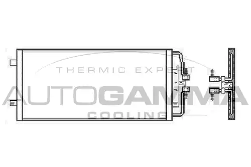 кондензатор, климатизация AUTOGAMMA 107048