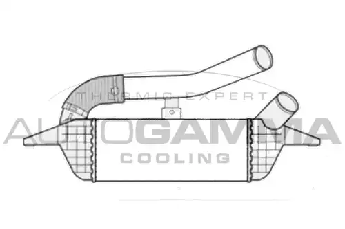 интеркулер (охладител за въздуха на турбината) AUTOGAMMA 107070