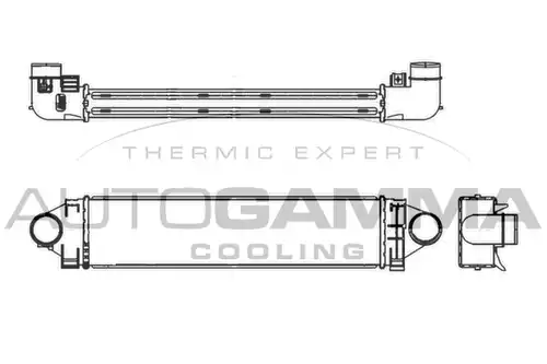 интеркулер (охладител за въздуха на турбината) AUTOGAMMA 107105