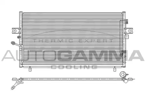 кондензатор, климатизация AUTOGAMMA 107158