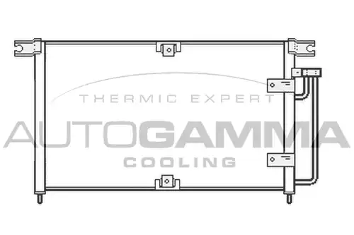 кондензатор, климатизация AUTOGAMMA 107172