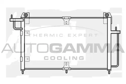 кондензатор, климатизация AUTOGAMMA 107173