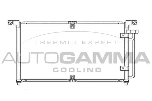 кондензатор, климатизация AUTOGAMMA 107174