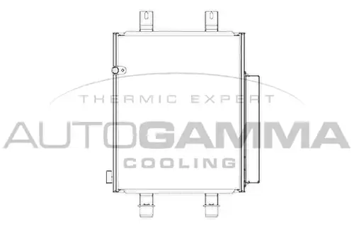 кондензатор, климатизация AUTOGAMMA 107178