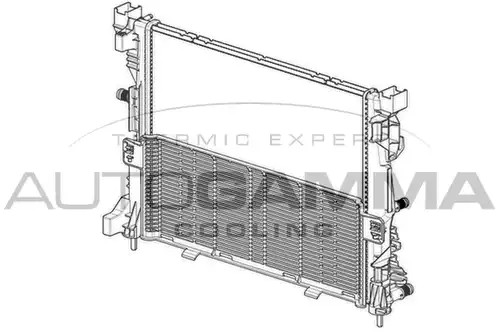 воден радиатор AUTOGAMMA 107248