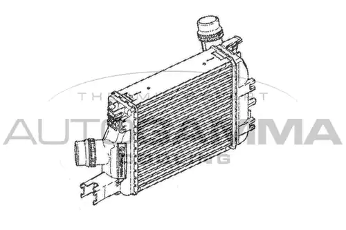 интеркулер (охладител за въздуха на турбината) AUTOGAMMA 107336