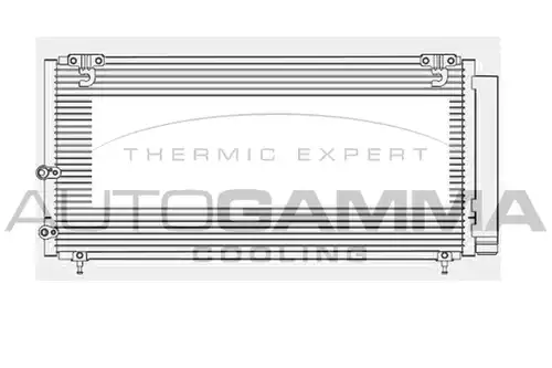 кондензатор, климатизация AUTOGAMMA 107514