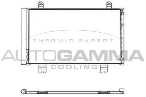 кондензатор, климатизация AUTOGAMMA 107567