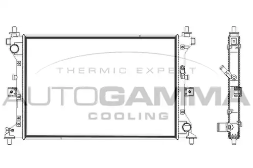 воден радиатор AUTOGAMMA 107849