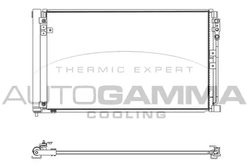 кондензатор, климатизация AUTOGAMMA 107886