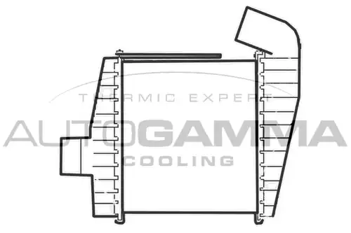 интеркулер (охладител за въздуха на турбината) AUTOGAMMA 107921