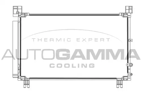 кондензатор, климатизация AUTOGAMMA 107977
