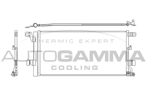 кондензатор, климатизация AUTOGAMMA 107993