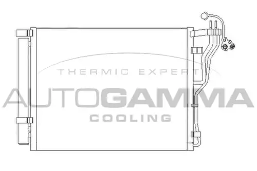 кондензатор, климатизация AUTOGAMMA 110023