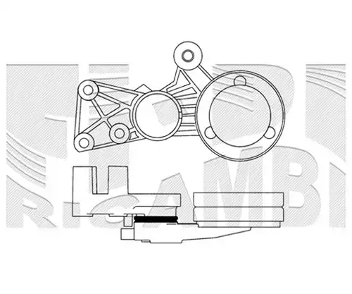 ремъчен обтегач, пистов ремък AUTOTEAM A01472