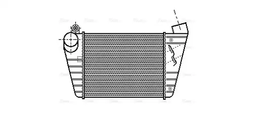 интеркулер (охладител за въздуха на турбината) AVA QUALITY COOLING AI4172