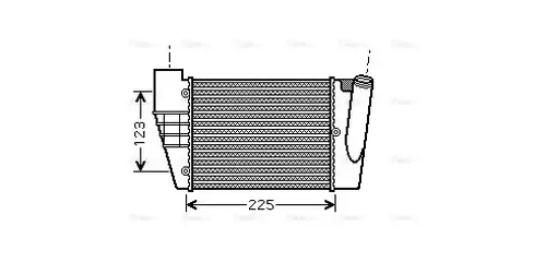 интеркулер (охладител за въздуха на турбината) AVA QUALITY COOLING AI4251