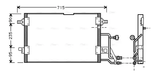 кондензатор, климатизация AVA QUALITY COOLING AI5116