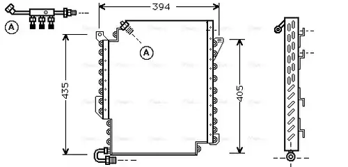 кондензатор, климатизация AVA QUALITY COOLING AI5119