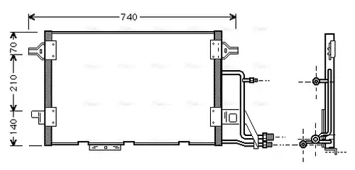 кондензатор, климатизация AVA QUALITY COOLING AI5137