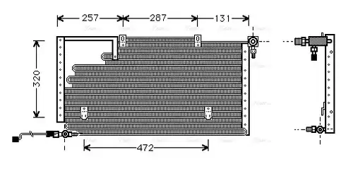 кондензатор, климатизация AVA QUALITY COOLING AI5138