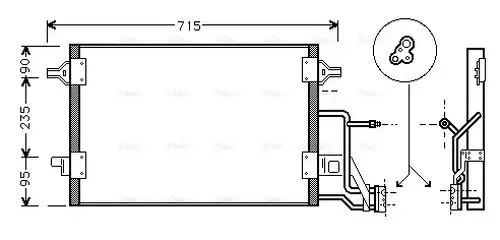 кондензатор, климатизация AVA QUALITY COOLING AI5173