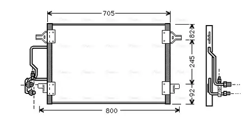 кондензатор, климатизация AVA QUALITY COOLING AI5175